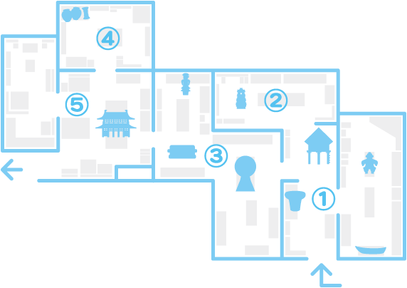 第1展示室マップ