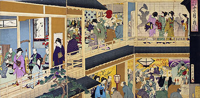 豪商恵比寿講祝の図