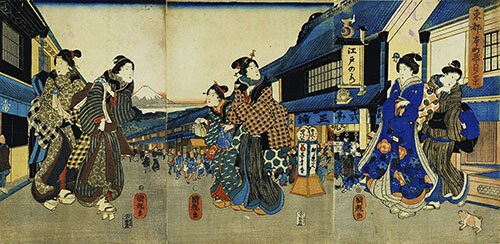 歌川国輝の東都本町弐丁目ノ景の画像