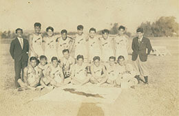 三外地（台湾、朝鮮、満洲）対抗陸上競技大会における満洲チームの画像