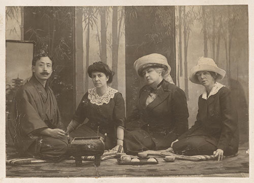 野村正治郎と西洋人女性客