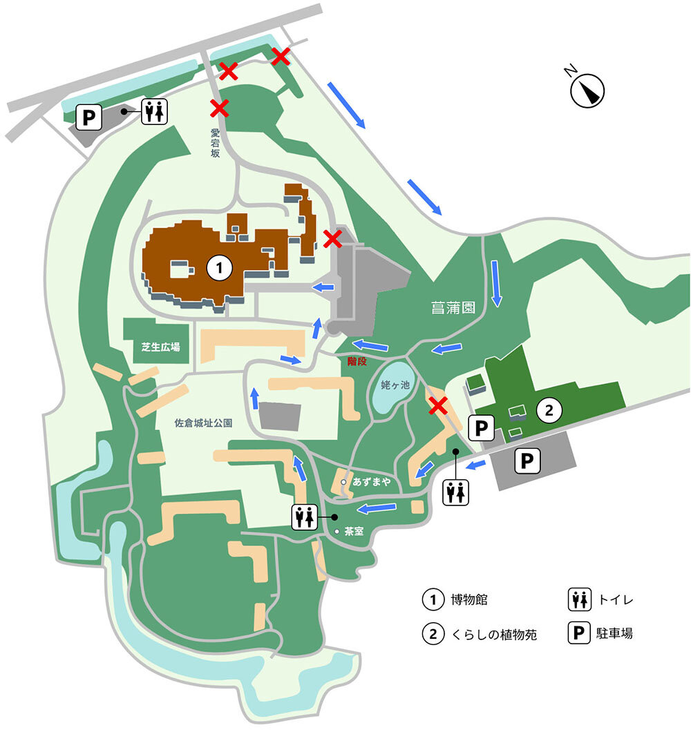 歴博来館マップ