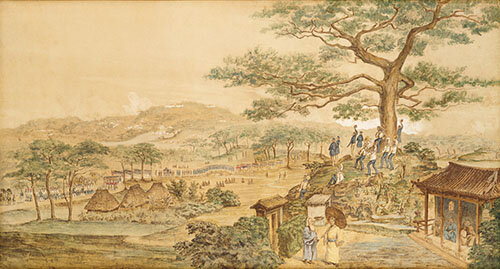 ペリー首里城より帰還の図（複製）